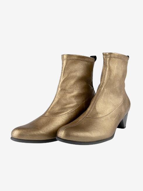 Arche Sample Maraja Gold Ankle Boots