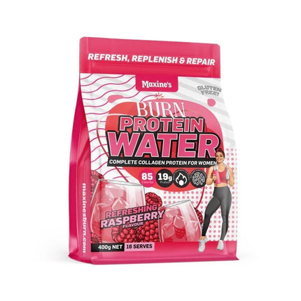 Maxine's Burn Protein Water in Refreshing Raspberry 400G