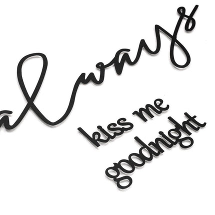 Hoagard Always Kiss Me Goodnight Wall Art