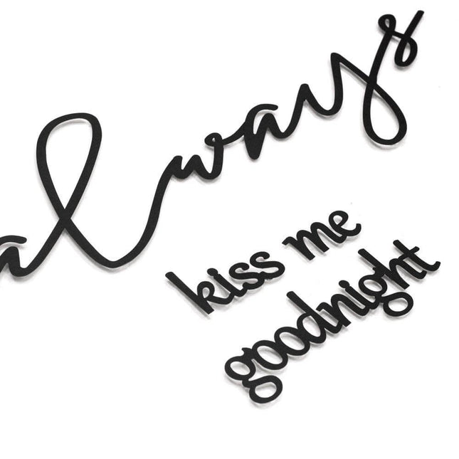 Hoagard Always Kiss Me Goodnight Wall Art