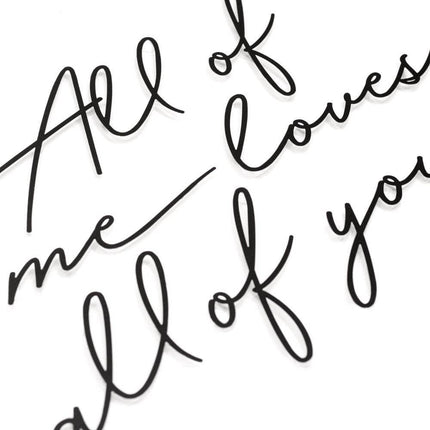 Hoagard All Of Me Loves All Of You Wall Art