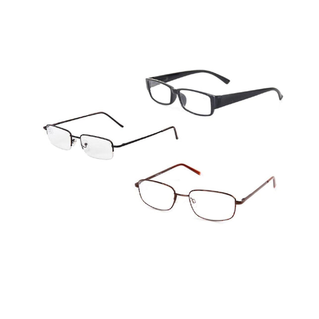 Insight Mens Gunmetal Reading Glasses +1.00