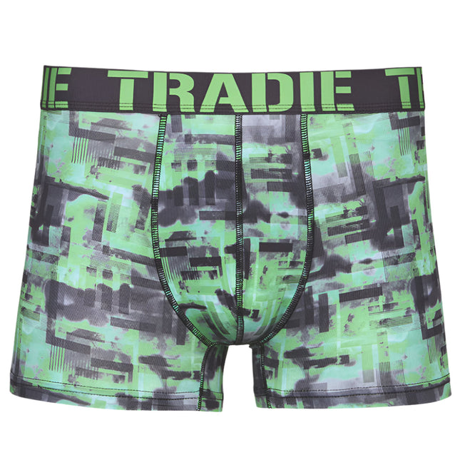 Tradie Workwear Men's Work N Surf Trunk Digi Overload Green Lantern