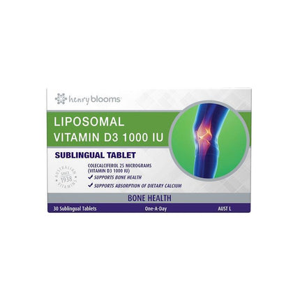 Henry Blooms Liposomal Vitamin D3 Sublingual Tablets 30