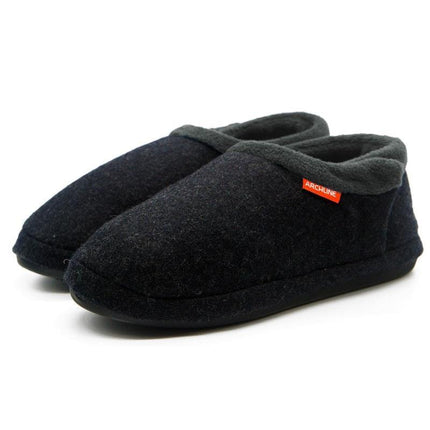 Archline Closed Back Arch Support Slippers Charcoal Marl Size 43