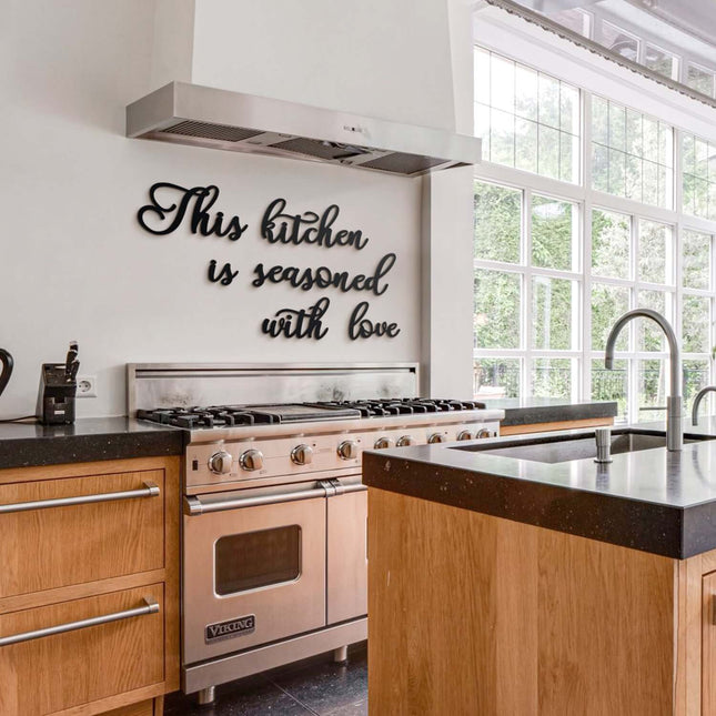 Hoaagard This Kitchen Is Seasoned With Love Wall Art