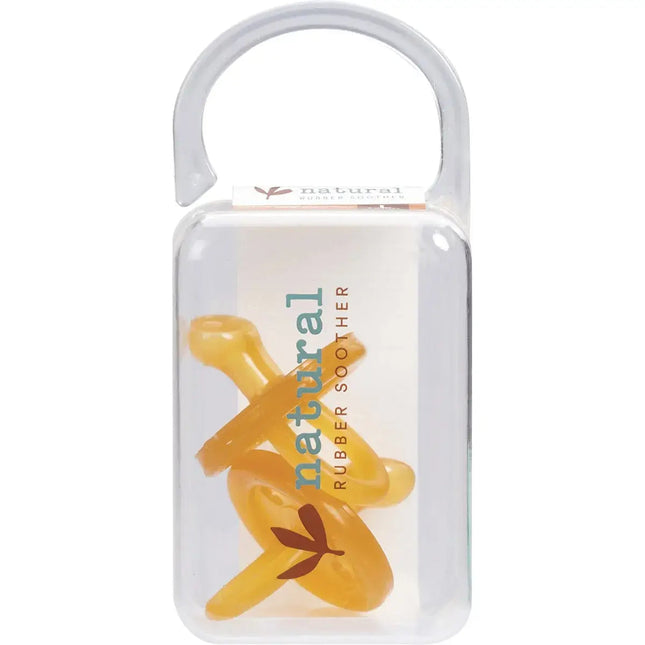 Natural Rubber Soother Round Large 6M+ 2Pack