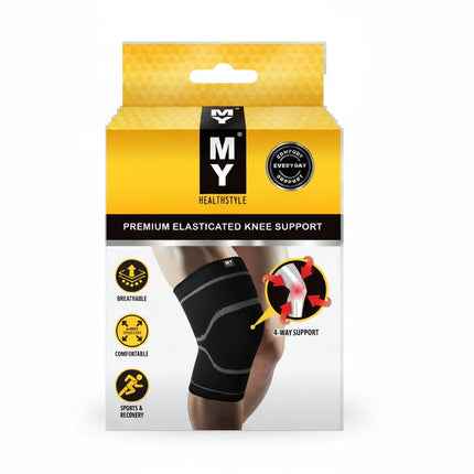 My Healthstyle Premium Elasticated Knee Support Large