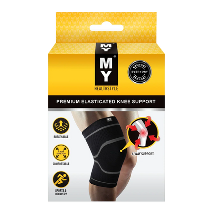 My Healthstyle Premium Elasticated Knee Support Small