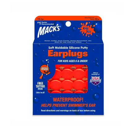 Mack's Pillow Soft Silicone Putty Earplugs 6 Pair
