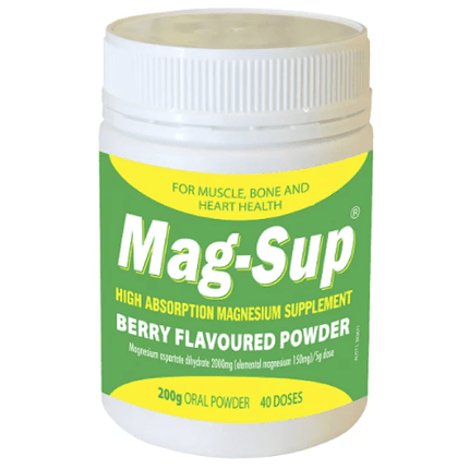 Mag Sup Oral Powder Berry Flavoured Powder 200g - OhYouLuckyDuck.com.au
