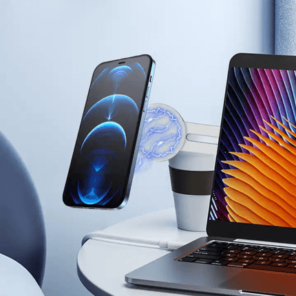 Magnetic Phone Mount Holder for Laptop - Silver - OhYouLuckyDuck.com.au