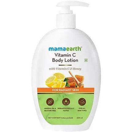 Mamaearth Vitamin C Body Lotion - With Honey 400mL - OhYouLuckyDuck.com.au