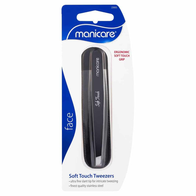Manicare Soft Touch Tweezer Black - OhYouLuckyDuck.com.au