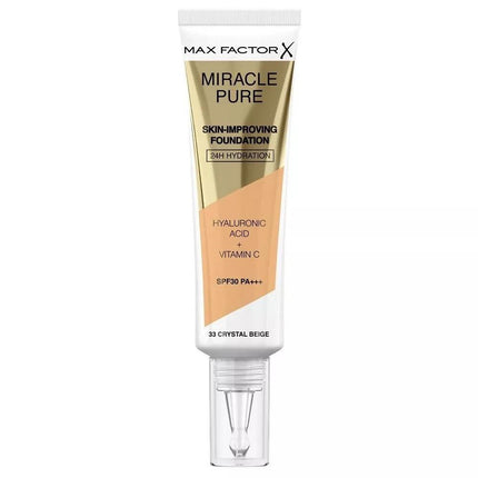 Max Factor Miracle Pure Foundation 33 Crystal Beige - OhYouLuckyDuck.com.au