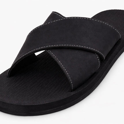 Indosole Men Cross Black Contrast Stitch Size 12
