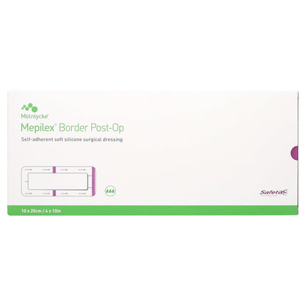 Mepilex Border Post Op All in One Post Operative Dressing 10 CM x 25 CM