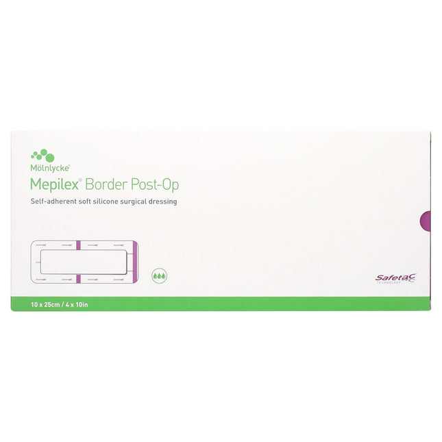 Mepilex Border Post Op All in One Post Operative Dressing 10 CM x 25 CM