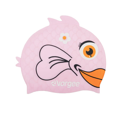 Vorgee Miss Fish Fishhead Junior Silicone Swim Cap Assorted