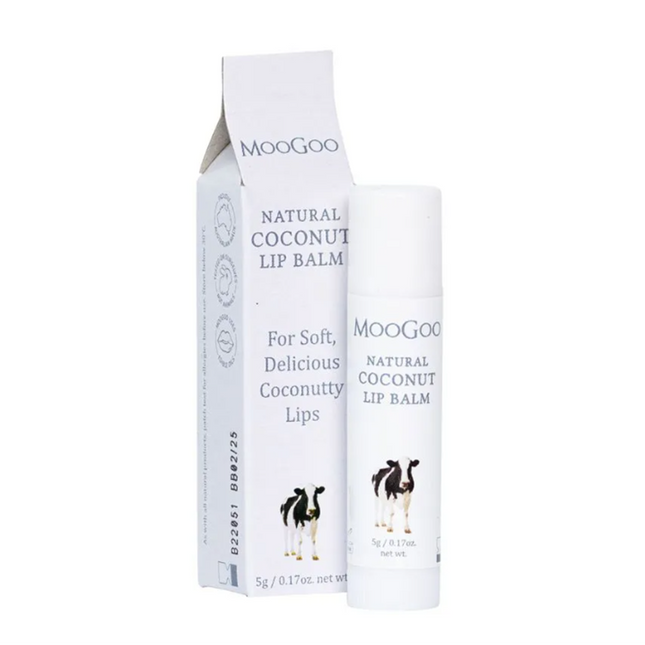 MooGoo Edible Lip Balm Natural Coconut 5g - OhYouLuckyDuck.com.au