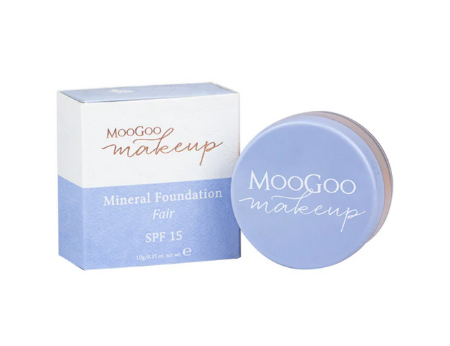 Moogoo Mineral Foundation Powder SPF15 Fair 10g - OhYouLuckyDuck.com.au