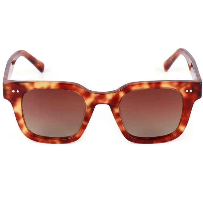 Jaz Flowers Mooloo Polarised Sunglasses Bright Amber Tortoise