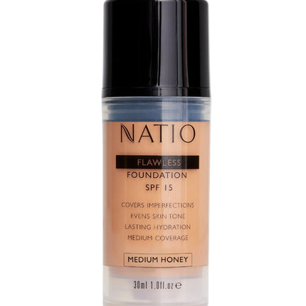 Natio Flawless Foundation SPF 15 Medium Honey