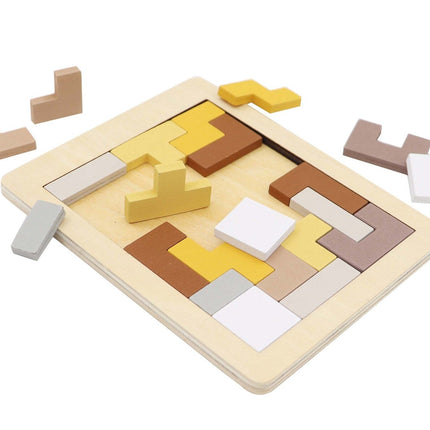 Kaper Kidz Wooden Hexagon & Pentomino Brainteaser Puzzle