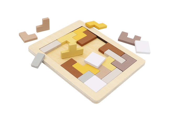 Kaper Kidz Wooden Hexagon & Pentomino Brainteaser Puzzle