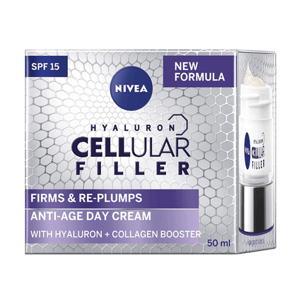 NIVEA Cellular Hyaluron Filler Day Cream SPF15 50ml - OhYouLuckyDuck.com.au
