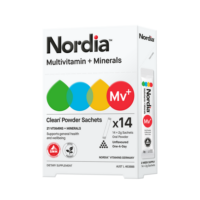 Nordia Multivitamin and Minerals Clean Powder Sachets 14 Pack 70g