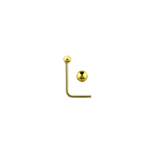 Rossan NS1344 Bent Post 18ct Gold Ball Nose Stud