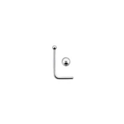 Rossan Bent Post Silver Ball Nose Stud NS1345
