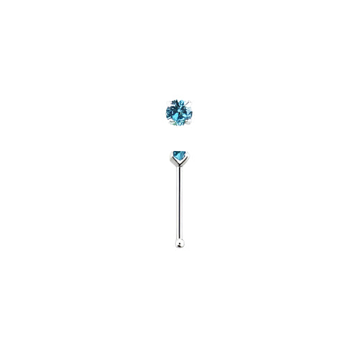 Rossan Nose Bone Sterling Silver Jewelled Ns4097