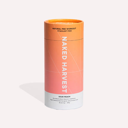Naked Harvest Pre-Workout Sour Peach 325G - OhYouLuckyDuck.com.au