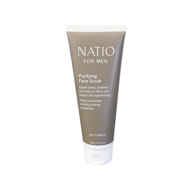 Natio For Men Purifying Face Scrub 100G