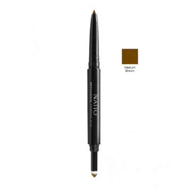 Natio Mechanical Eyebrow Duo Medium Brown - OhYouLuckyDuck.com.au