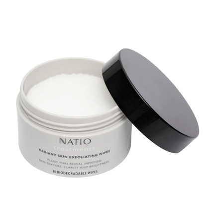 Natio Radiant Skin Exfoliating Wipes 30pcs - OhYouLuckyDuck.com.au