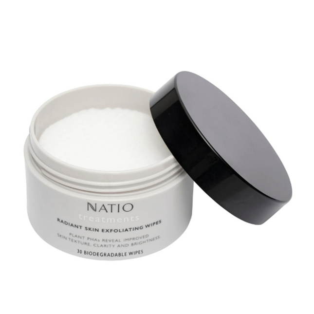 Natio Radiant Skin Exfoliating Wipes 30pcs - OhYouLuckyDuck.com.au