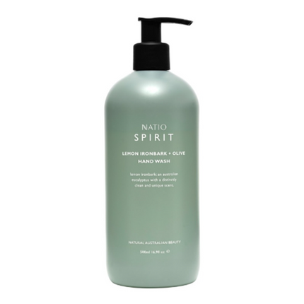 Natio Spirit Lemon Ironbark Olive Hand Wash 500ml - OhYouLuckyDuck.com.au