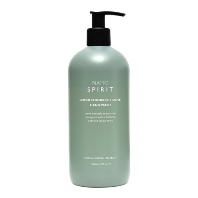 Natio Spirit Lemon Ironbark Olive Hand Wash 500ml - OhYouLuckyDuck.com.au