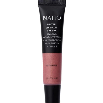 Natio Tinted Lip Balm SPF50+ Blushing 15mL - OhYouLuckyDuck.com.au