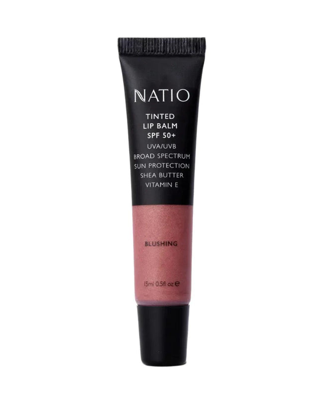 Natio Tinted Lip Balm SPF50+ Blushing 15mL - OhYouLuckyDuck.com.au