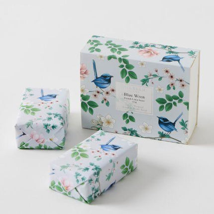 Pilbeam Living Blue Wren Gardenia Scented Soap Gift Set 2 Pack 200G