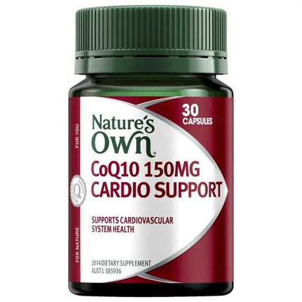 Nature's Own COQ10 150MG Cardio Support 30 Capsules - OhYouLuckyDuck.com.au