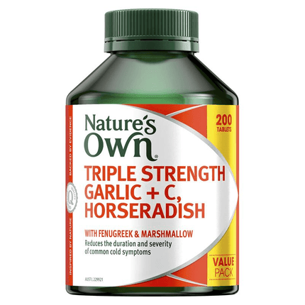 Nature's Own Garlic C Horseradish Fenugreek 200 tabs