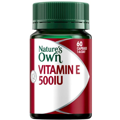 Nature's Own Vitamin E 500IU 60 Capsules - OhYouLuckyDuck.com.au