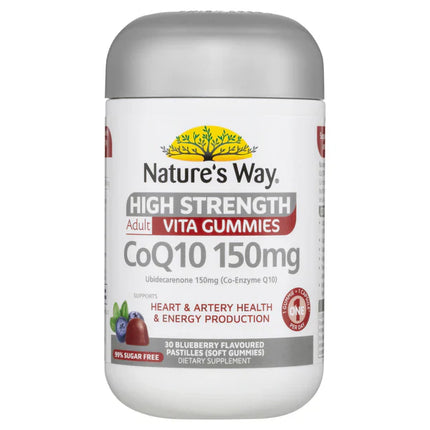 Nature's Way High Strength Adult Vita Gummies CoQ10 150mg 30 Gummies - OhYouLuckyDuck.com.au