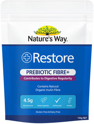 Nature’s Way Restore Probiotic Fiber 150g Powder - OhYouLuckyDuck.com.au
