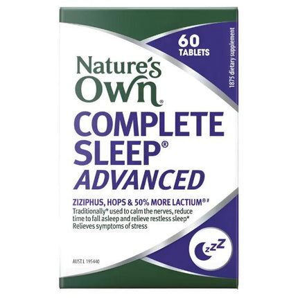 Natures Own Complete Sleep Advanced 60 Tablets - OhYouLuckyDuck.com.au